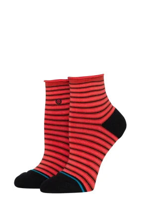 Bas Stance InfiKnit Red Fade Quarter W345D23RED