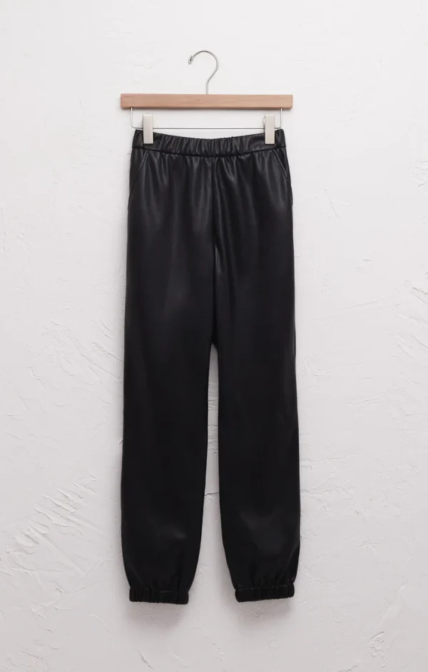 Pantalon similicuir Z Supply Lenora Jogger ZP234348