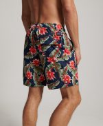 Short de bain hawaïen recyclé imrpimé