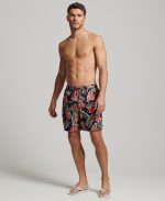 Short de bain hawaïen recyclé imrpimé
