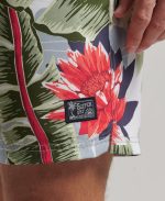 Short de bain hawaïen recyclé imrpimé