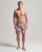 Short de bain hawaïen recyclé imrpimé