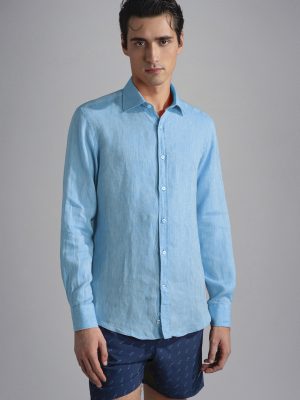 Chemise en lin Paul & Shark 24413098CF