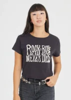 Chandail Girl Dangerous Rock & Roll never die H23-115