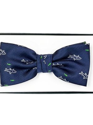 Noeud papillon marine à motifs de requins Blue Label