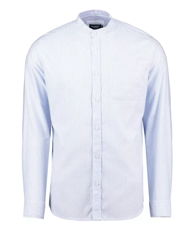 Chemise tissée à col cheminée Jan  S41301