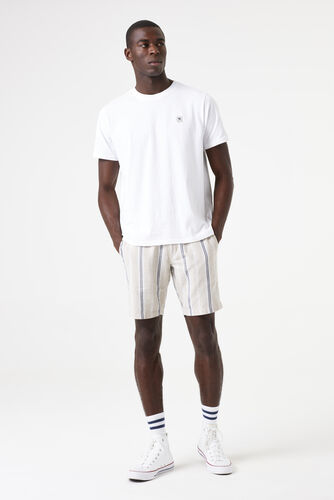 Short Garcia chino rayé