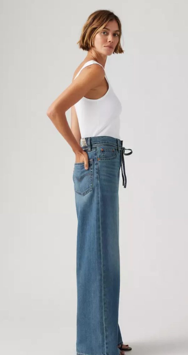 Jean Levi's XL Baggy Straight en lin et denim