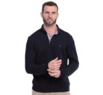 Chandail Ethnic Blue Polo Signature 5981