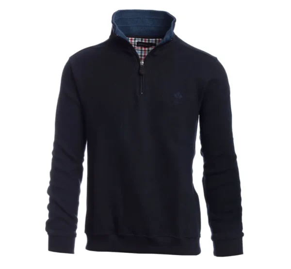 Chandail Ethnic Blue à col zippé SIGNATURE