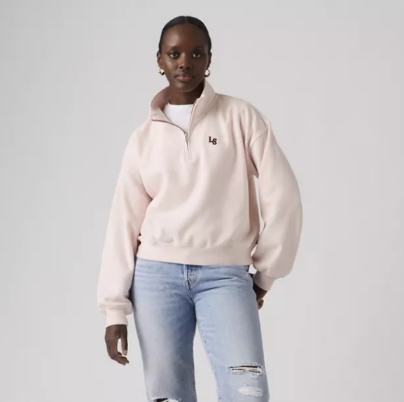 Coton ouaté 1/4 Levi's vintage à fermeture éclair 005GS-0004