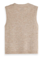 Débardeur en tricot col rond Scotch & Soda Embroidered U9A01079T