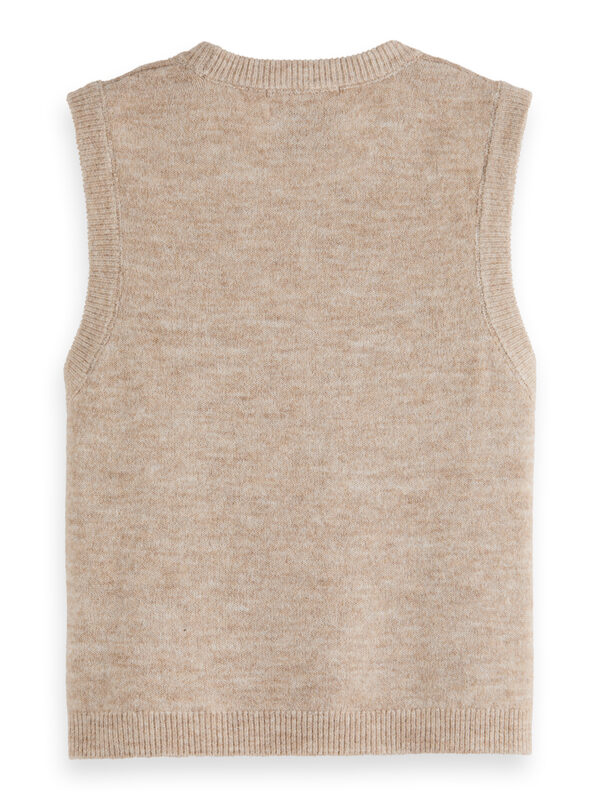 Débardeur en tricot col rond Scotch & Soda Embroidered U9A01079T