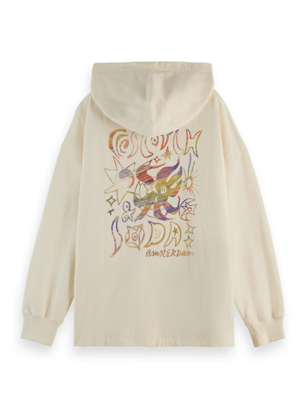 Coton ouaté à capuche Scotch & Soda Washed Artwork U9E01113T