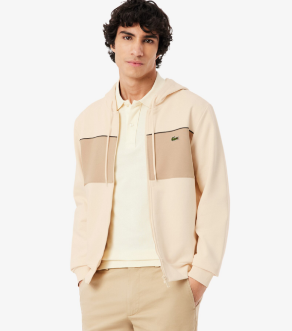 Coton ouaté zippé à capuchon Lacoste SH0892-51