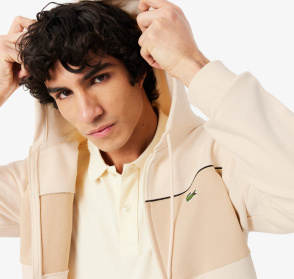 Coton ouaté zippé à capuchon Lacoste SH0892-51