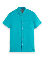 Chemise en lin à manches courtes Scotch & Soda 184341