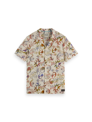 Chemise à manches courtes Scotch & Soda Printed Viscose 182242