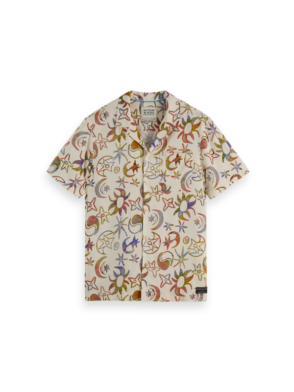 Chemise à manches courtes Scotch & Soda Printed Viscose 182242