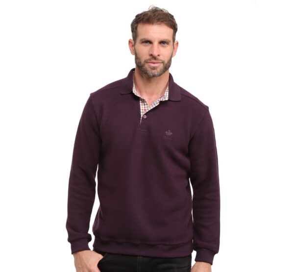 Polo en tricot à manches longues Ethnic Blue 5980P