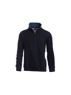 Tricot zip à moitié Ethnic Blue 5989M