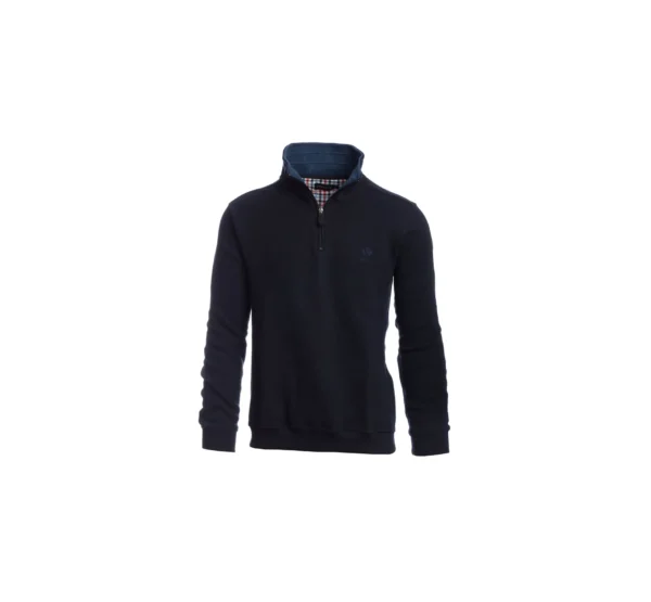 Tricot zip à moitié Ethnic Blue 5989M