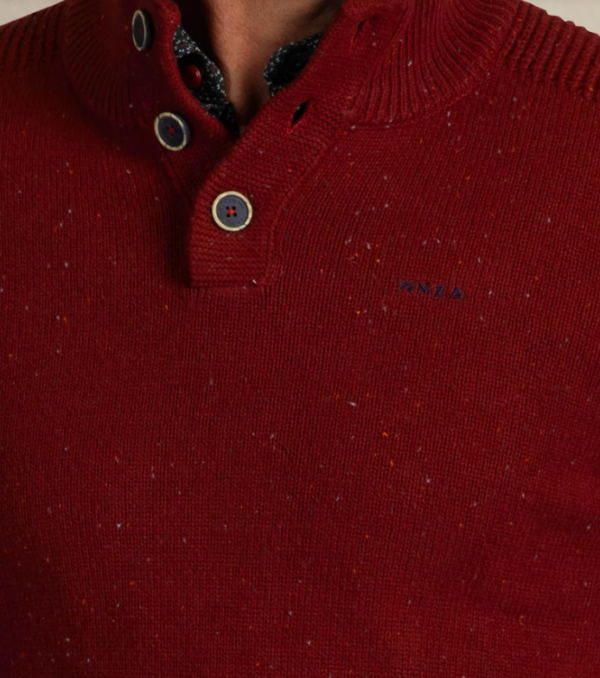 Tricot à col montant boutonné New Zealand Auckland 26HN475