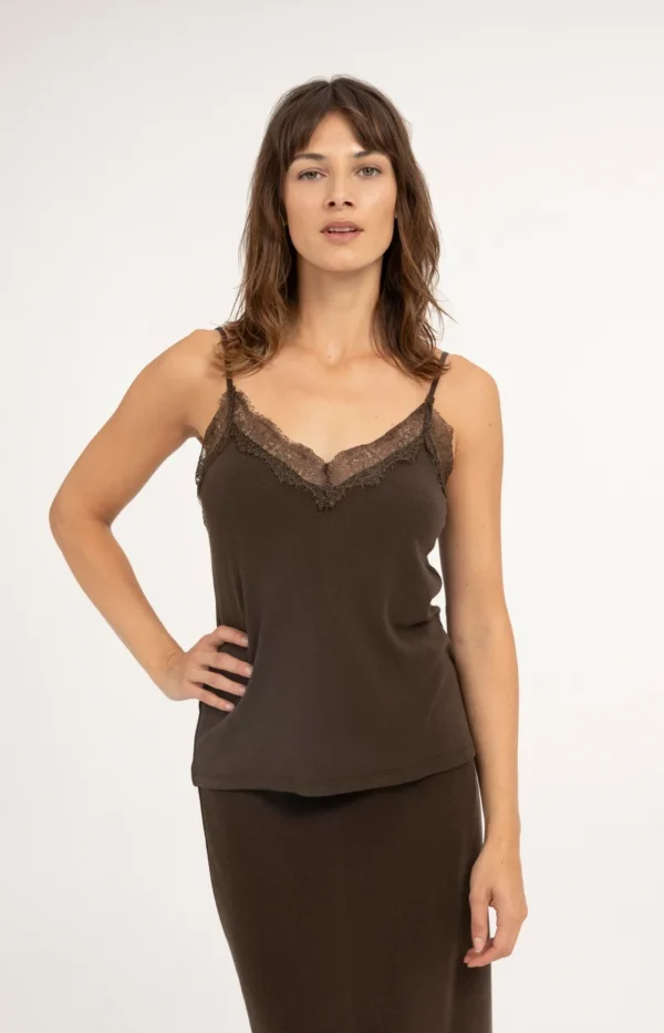 Camisole avec dentelle Yaya 01729067-610