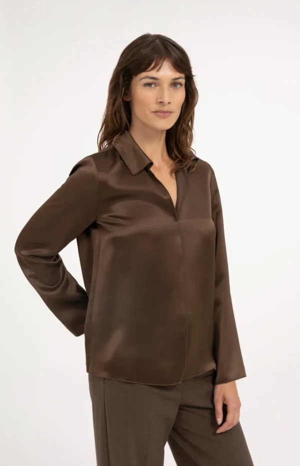 Blouse satinée Yaya 01701425-610